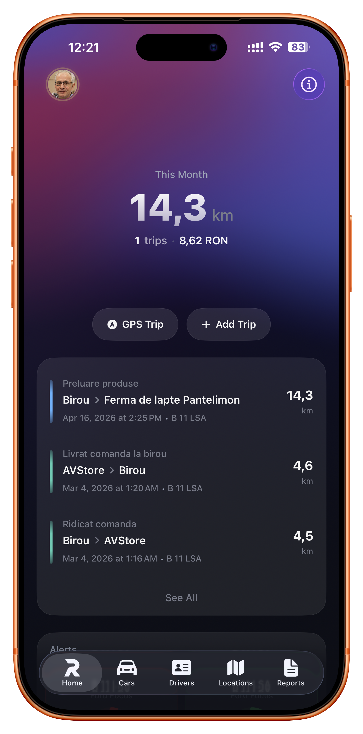 Rolog trips screen
